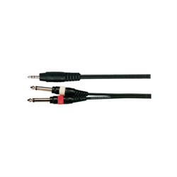 SOUNDKING BB317-3M кабель 3,5 miniJack - 2x6.3 Jack (3 метра)