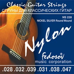 Fedosov NS228 — Комплект струн для классической гитары, нейлон/мельхиор