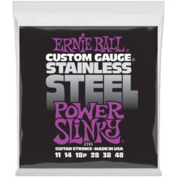 ERNIE BALL 2245 Stainless Steel Slinky Power 11-48 - Струны для электрогитары - фото 30061