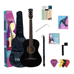DAVINCI DF-50A BK PACK — гитара акустическая в наборе, Да Винчи - фото 31446