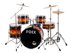 Foix LH-21H22 — барабанная установка, оранжевая/черная, Фоикс