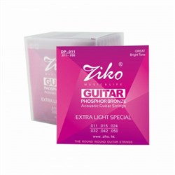 ZIKO DP-011 — комплект струн 11-50 для акустической гитары, Зико
