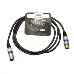 INVOTONE ACM1102/BK — микрофонный кабель, XLR(папа) <-> XLR(мама), длина 2 м (черный), Инвотон - фото 34680