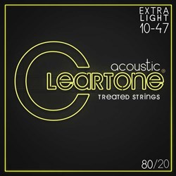 Cleartone 7610 80/20 — комплект струн для акустической гитары, с покрытием, 10-47