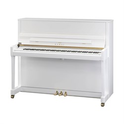 KAWAI K-300 WH/P - пианино, 122х149х61, 227 кг., банкетка, цвет белый полиров., механизм Millennium 24453 - фото 36290