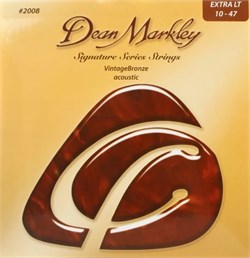 Dean Markley DM2008 Vintage Bronze Комплект струн для акустической гитары, бронза 85/15, 10-47 24489 - фото 36382