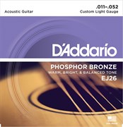 D`Addario EJ26 Струны для акустической гитары фосфорная бронза 11-52