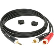 Klotz AY7-0200 Коммутационный кабель, 3.5мм-2xRCA, 2м