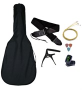 Комплект гитарный №2: чехол, струны, тюнер, ремень, каподастр, медиаторы