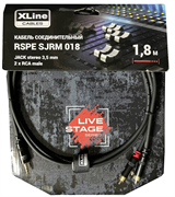 Xline Cables RSPE SJRM018 — кабель соединительный JACK stereo 3.5mm - 2 x RCA male, длина 1,8 м, Икслайн