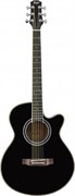 FLIGHT F-230C BK — гитара акустическая шестиструнная, черная, Флайт
