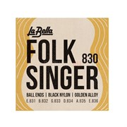 La Bella 830 Folksinger — комплект струн для классической гитары с наконечником «шарик», Ла Белла