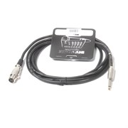 INVOTONE ACM1003/BK — микрофонный кабель , 6,3 джек моно <-> XLR (мама), длина 3 м (черный), Инвотон
