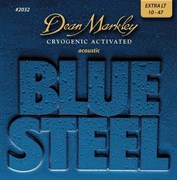 Dean Markley DM2032 Blue Steel — комплект струн для акустической гитары, латунь, 10-47, Дин Маркли