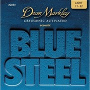 Dean Markley DM2034 Blue Steel — комплект струн для акустической гитары, латунь, 11-52, Дин Маркли