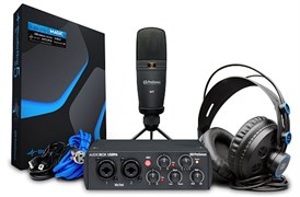 PreSonus AudioBox 96 25TH STUDIO — комплект для звукозаписи (аудио интерфейс, студийный микрофон, наушники), Пресонус