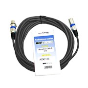 INVOTONE ACM1120/BK — микрофонный кабель, XLR-XLR, 20 м