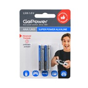 GoPower Super Power Alkaline — элемент питания AAA/LR03 щелочной 1.5В, 2шт