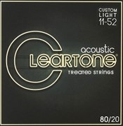 Cleartone 7611 80/20 — комплект струн для акустической гитары, с покрытием, 11-52