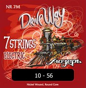 Мозеръ NR-7M Drive Way — комплект струн для 7-струнной электрогитары, никель, Medium, 10-56