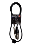 XLINE Cables RMIC XLRM-JACK 01 Кабель микрофонный XLR 3 pin male - JACK 6.3 mono длина 1м