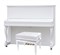Sam Martin UP123 White Акустическое пианино - фото 24880