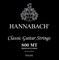 Hannabach 800MT Black SILVER PLATED Струны для классической гитары среднего натяжения, Ханнабах